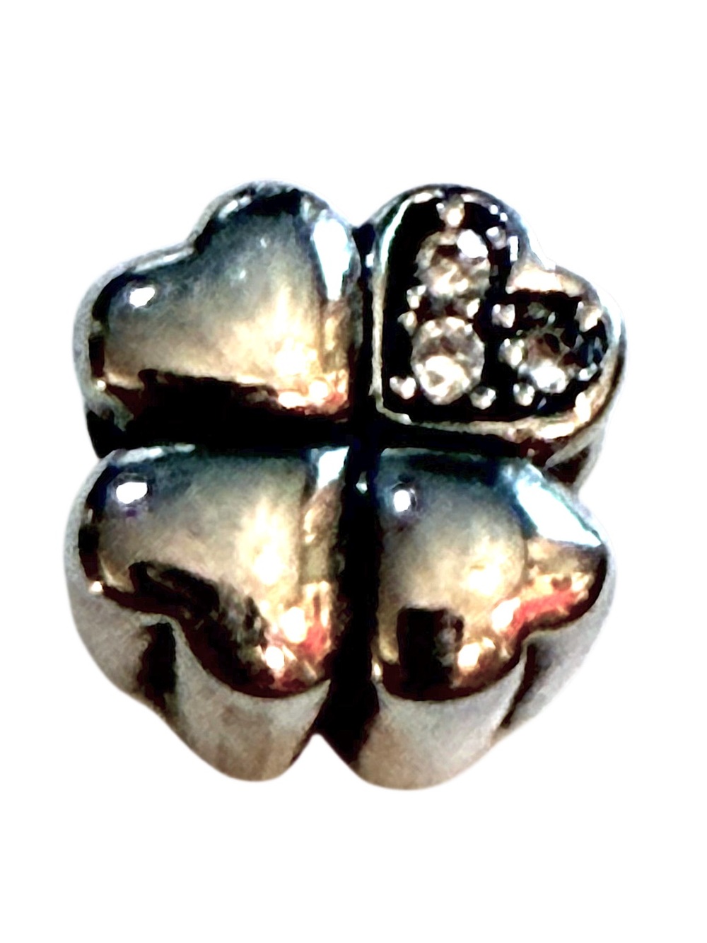 MORELLATO European Bead Charm Silver 4 leaf CLOVER 🍀 Charm Bracele
